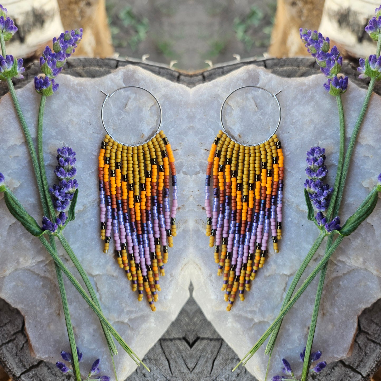Sunshine & Lavender Hoops