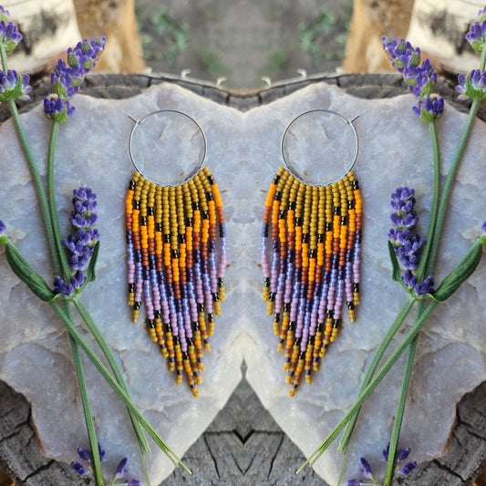 Sunshine & Lavender Hoops