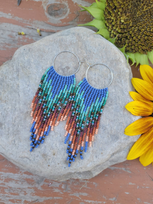 Mountain Bluebird Hoops