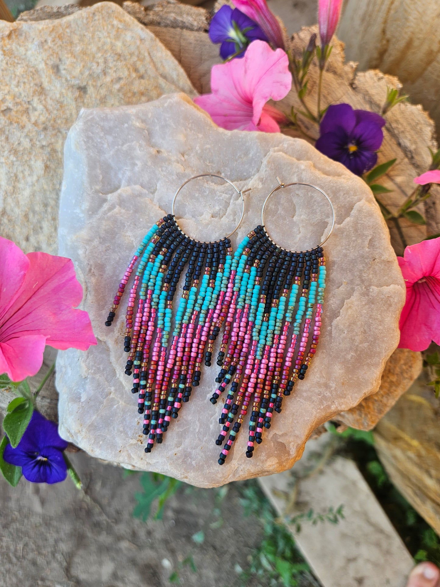 Cotton Candy Hoops