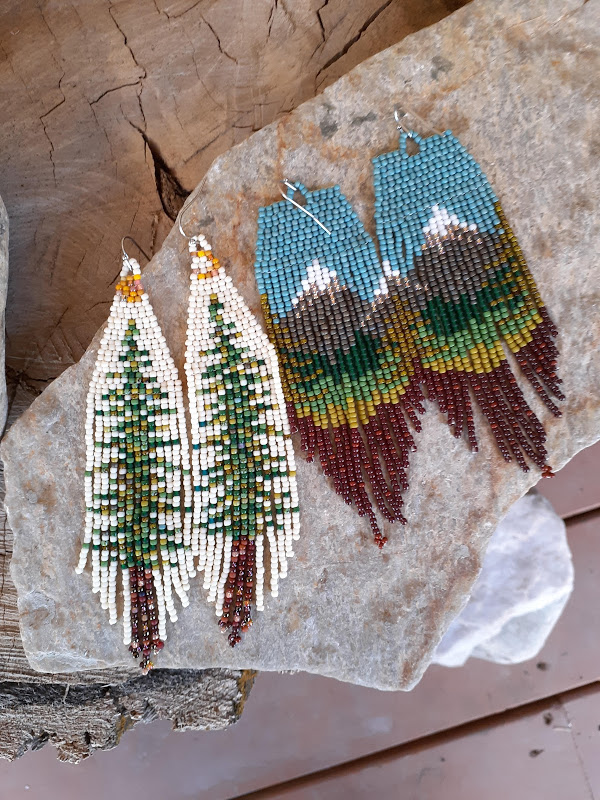 SUN & MOON - Pine Tree Earrings